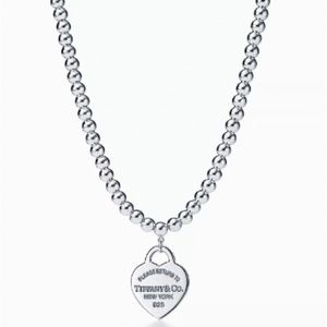 Tiffany & Co. Heart Tag Bead Necklace. NWT. Never Been Worn.